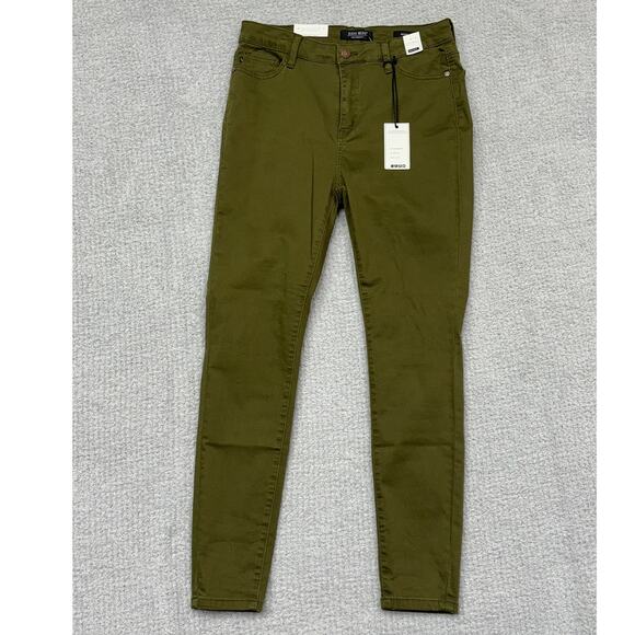 Judy Blue Women's Green Skinny Fit High Waist Jeans Size 11 NWT #62066 - Picture 1 of 3